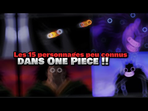 Les 15 personnages peu connus dans One Piece !!