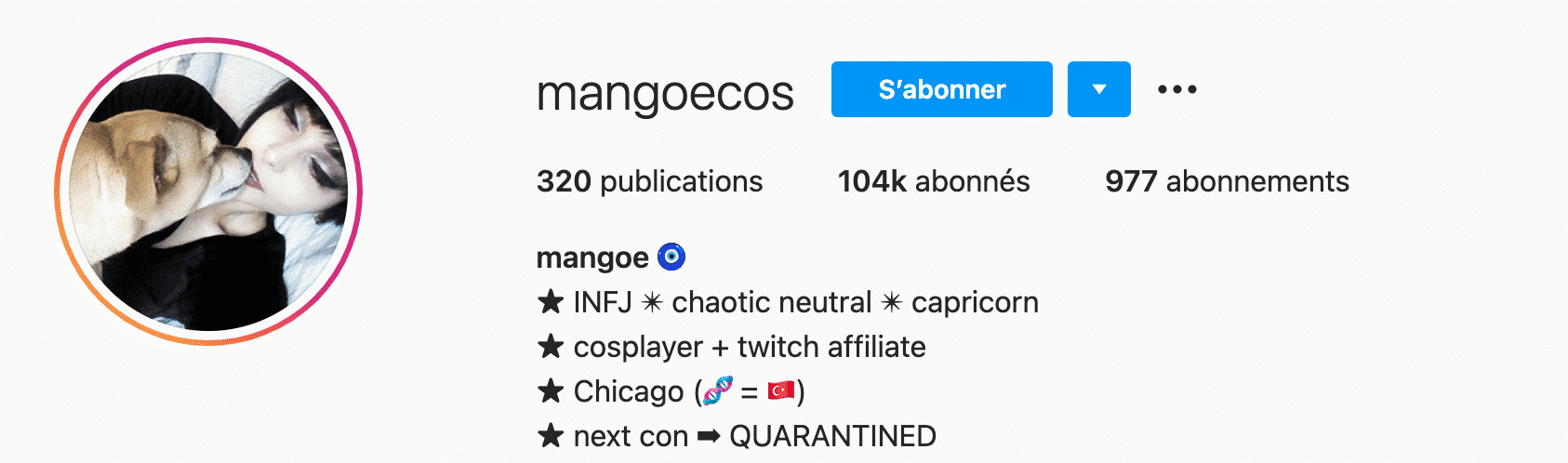 cosplay de Nezuko de Instagram mangoecos