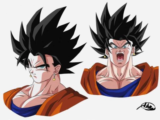 Ce serait le look de la fusion entre Goku et Gohan dans Dragon Ball Z