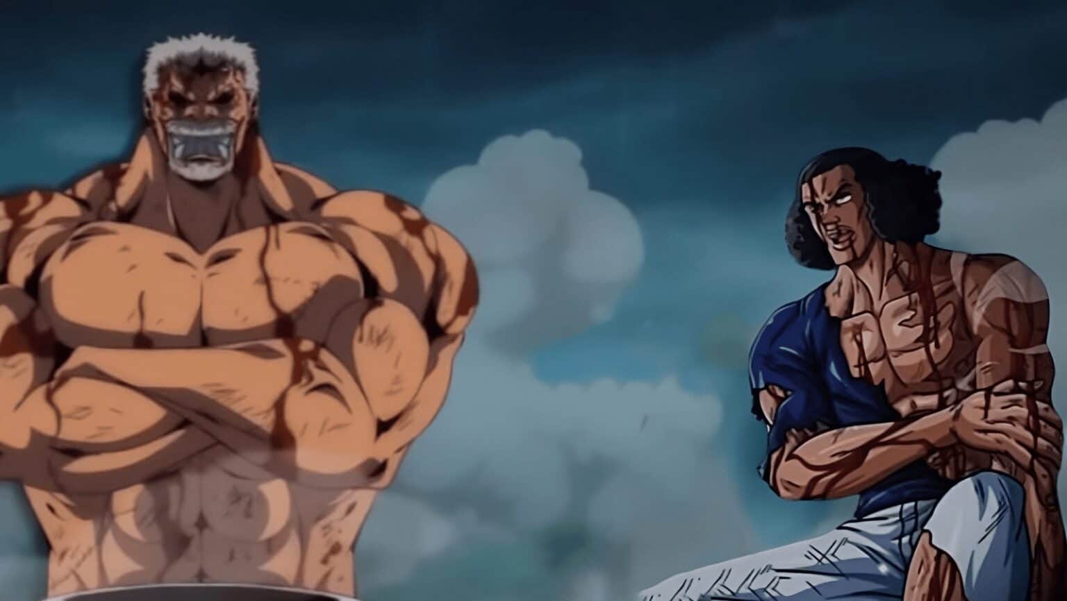 One Piece Chapitre 1083 5 contre 1 ! Tout le corps de Garp est brûlé et il s'écroule sur le sol