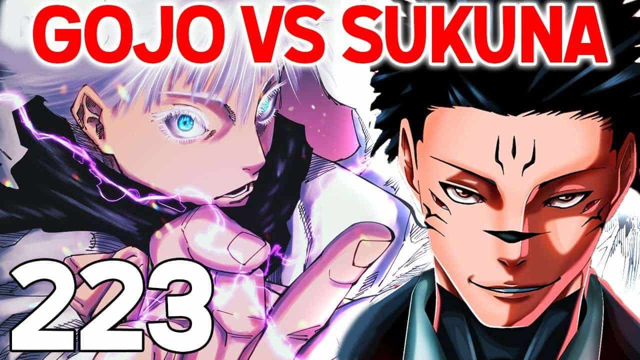 Jujutsu Kaisen Chapitre 223 Gojo vs sukuna