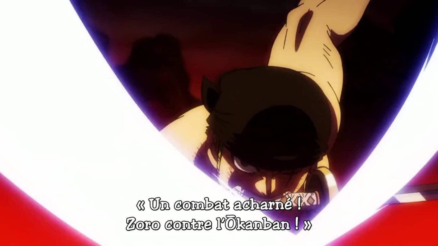 One piece Episode 1062 vostfr - Un combat acharné Zoro contre l'Okanban !