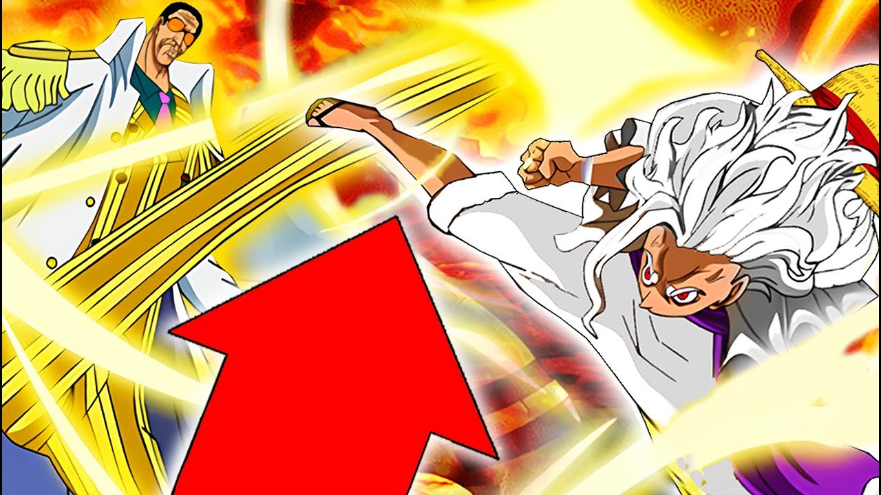 One piece Chapitre 1091 Luffy Gear 5 vs Kizaru et Saturn