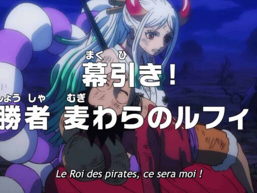 One piece Episode 1077 Célébration de la victoire de Luffy, présentation du nouveau Shogun de Wano