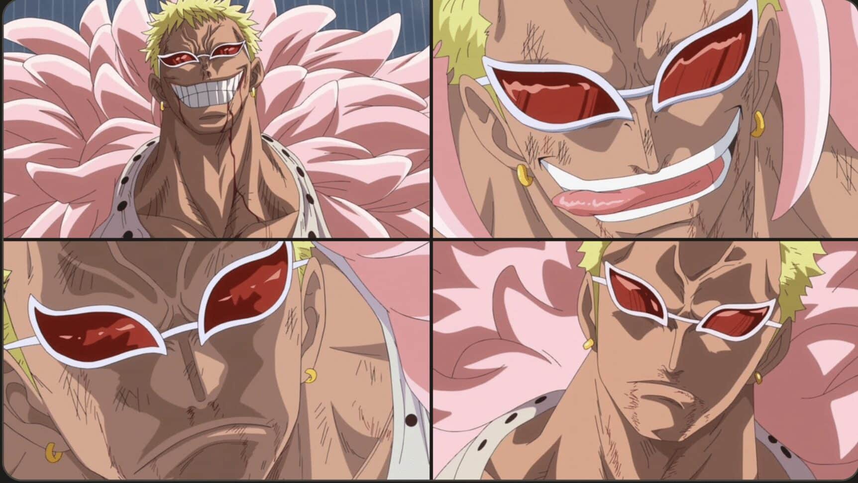 méchanceté et  charisme Doflamingo