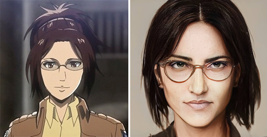 AI Hange Zoë de "L'attaque des titans"