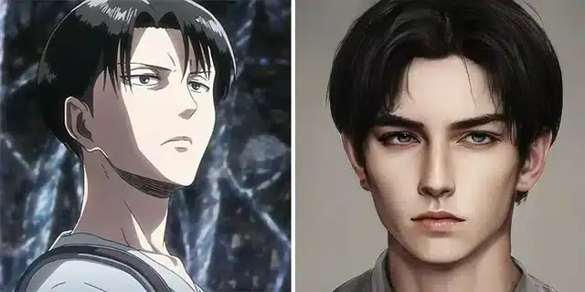 AI Levi de "'attaque des titans"