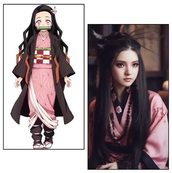 AI Nezuko de "Demon Slayer"