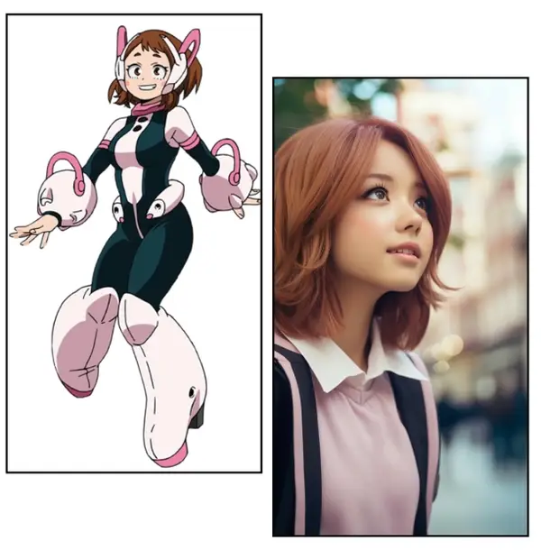 AI Ochaco de "My Hero Academia"
