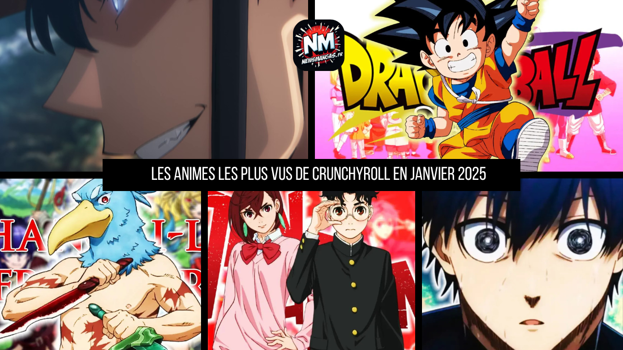 Les Animes les Plus Vus de Crunchyroll en Janvier 2025 : Le Top 5 qui Fait Trembler la Toile !