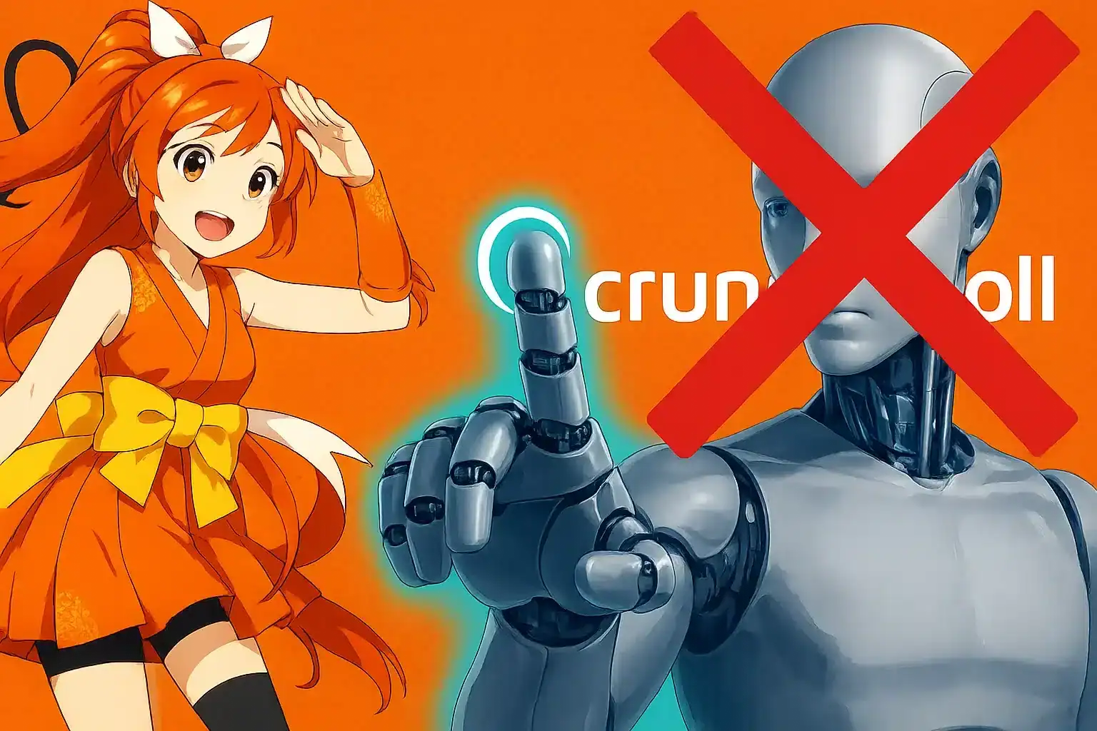 Crunchyroll et l'IA : Le Verdict Est Tombé ! Pas d'Intelligence Artificielle dans la Création d'Anime !