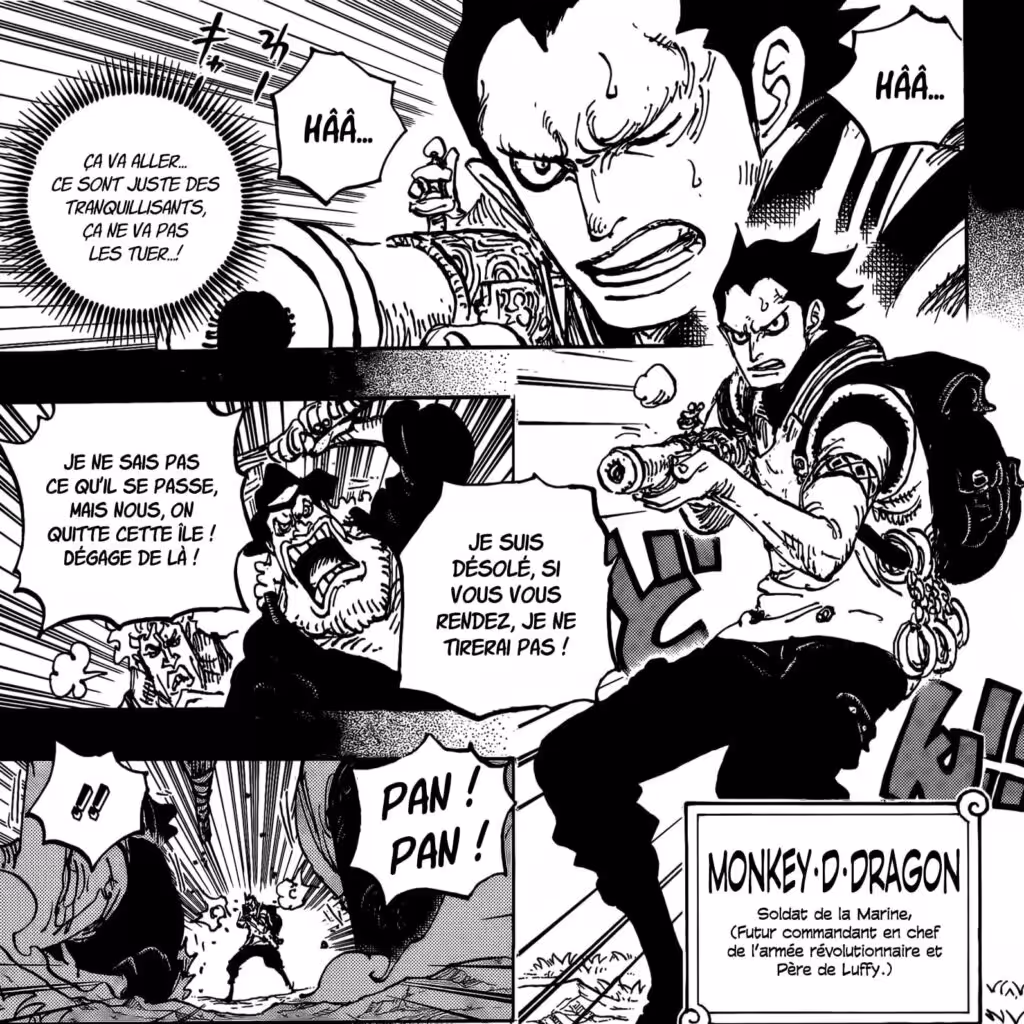 One piece 1159Monkey D dragon Soldat de la Marine