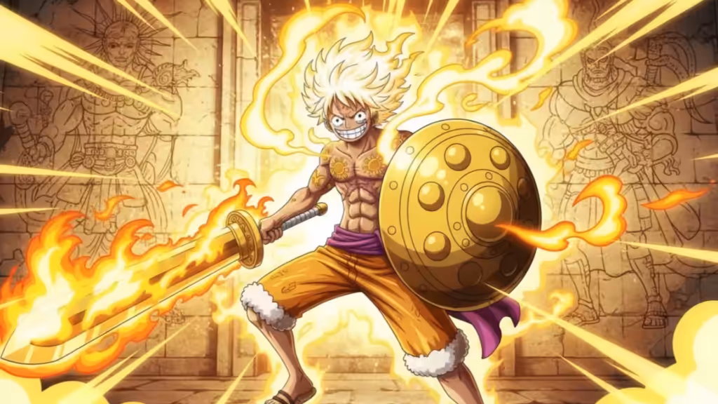 Luffy Éveiller Gear 5 : Le secret de Nika et la fin d'Elbaf révélés ! Nika Gear 5 1024x576