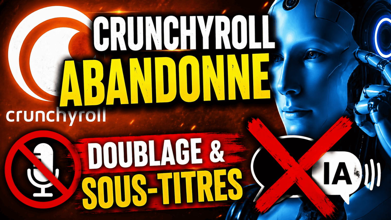 Crunchyroll Abandonne IA Doublage & Sous-titres