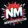 Logo NM sur fond rouge explosif