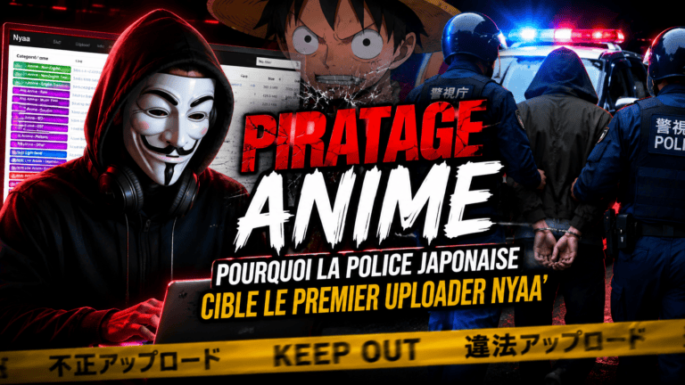 Piratage Anime : Pourquoi la police japonaise cible le premier uploader Nyaa