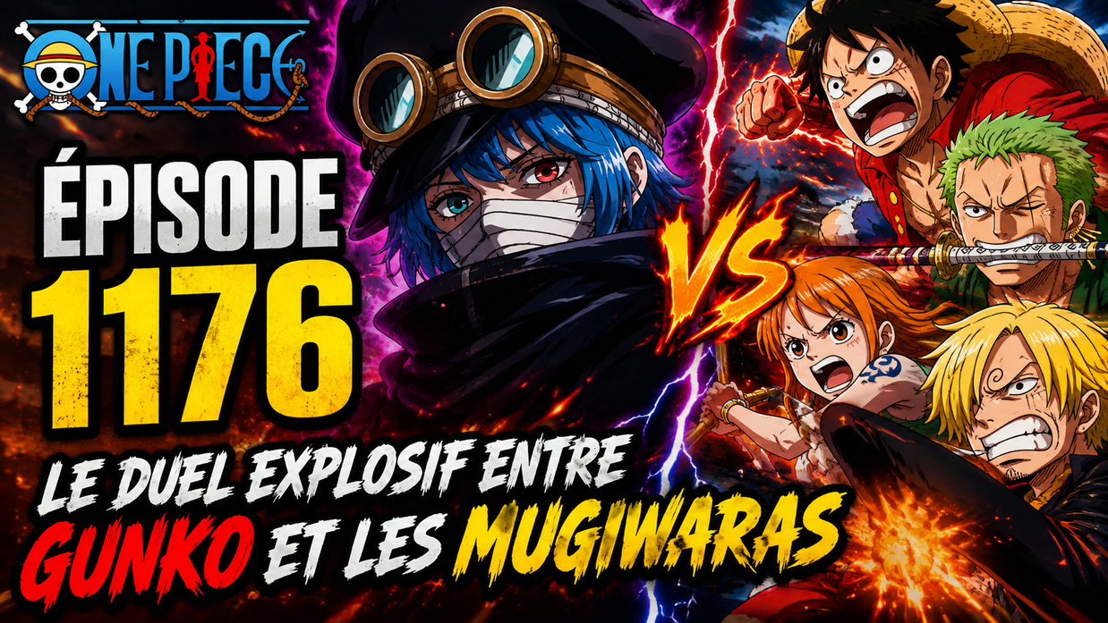 One Piece Épisode 1176 : Le duel explosif entre Gunko et les Mugiwaras