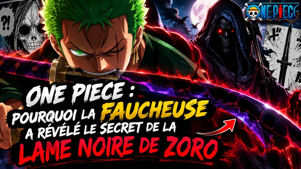 One Piece : Pourquoi la Faucheuse a révélé le secret de la lame noire de Zoro