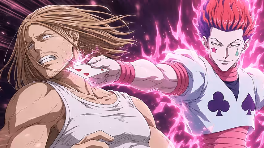 Hunter x Hunter Chapitre 420 : Affrontement au casino du Black Whale et annonce de la pause