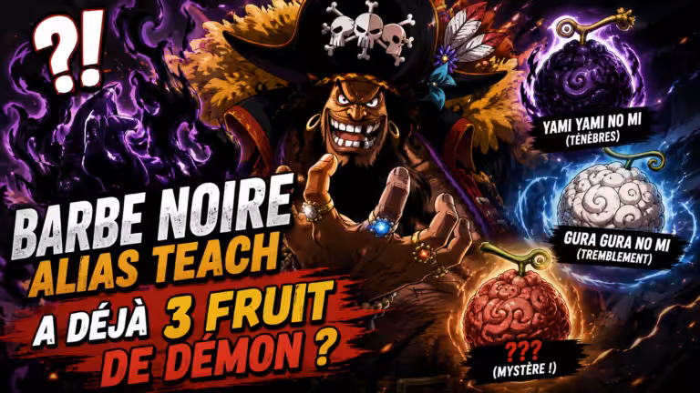 Barbe Noire présente trois fruits du démon mystérieux